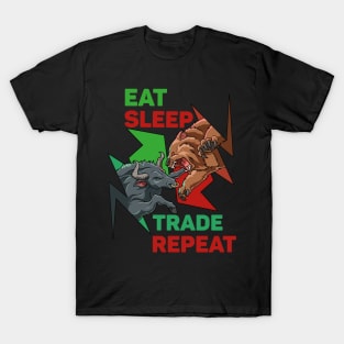 Trading Market Trend Bull Bear Forex Cryptocurrencies Stock T-Shirt